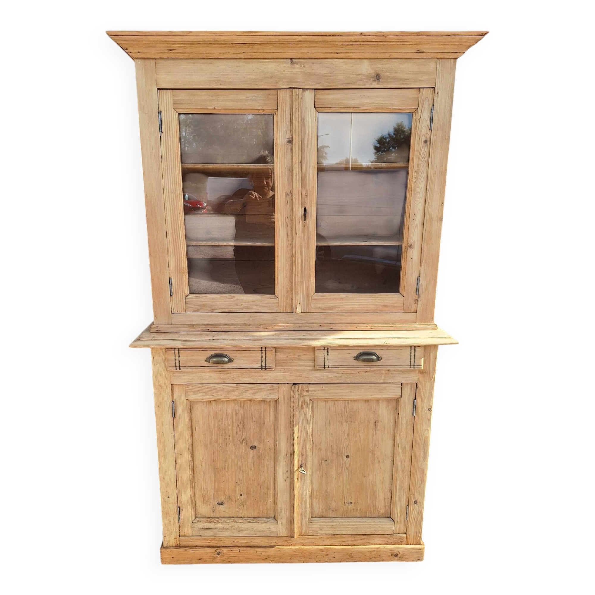 Raw wood sideboard