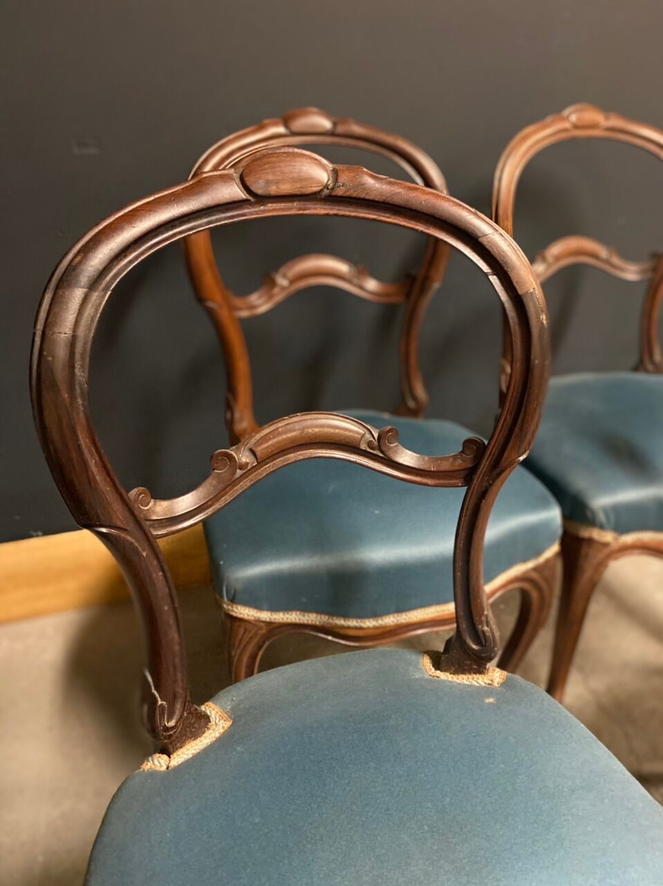 Série de 4 chaises XIXeme Napoléon III