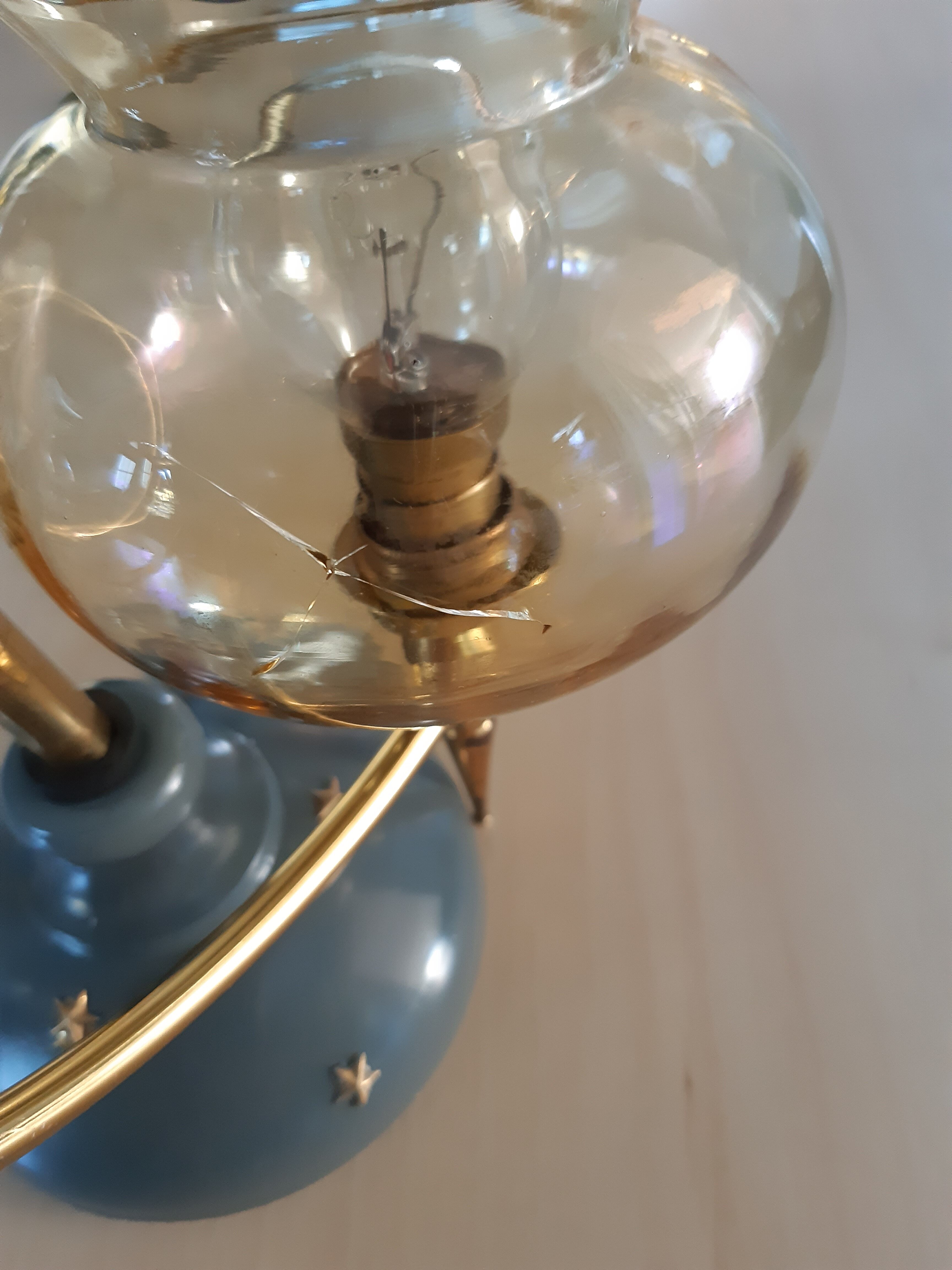 Vintage brass chandelier
