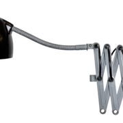 Grey Industrial Scissor Wall Lamp from Elektroinstala, 1960s