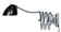 Grey Industrial Scissor Wall Lamp from Elektroinstala, 1960s