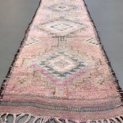 Vintage Turkish  Tribal Runner 460x83 cm veg dye wool rug tribal, handmade