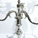 Chrysalia - pair of silvered bronze candelabra / €580