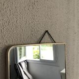 Mirror barber 40x30 vintage cardboard 1960