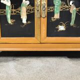 Asian Liquor Cabinet in Lacquered Wood, China – 1950