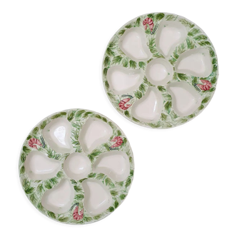 Lot 2 oyster plates in slip