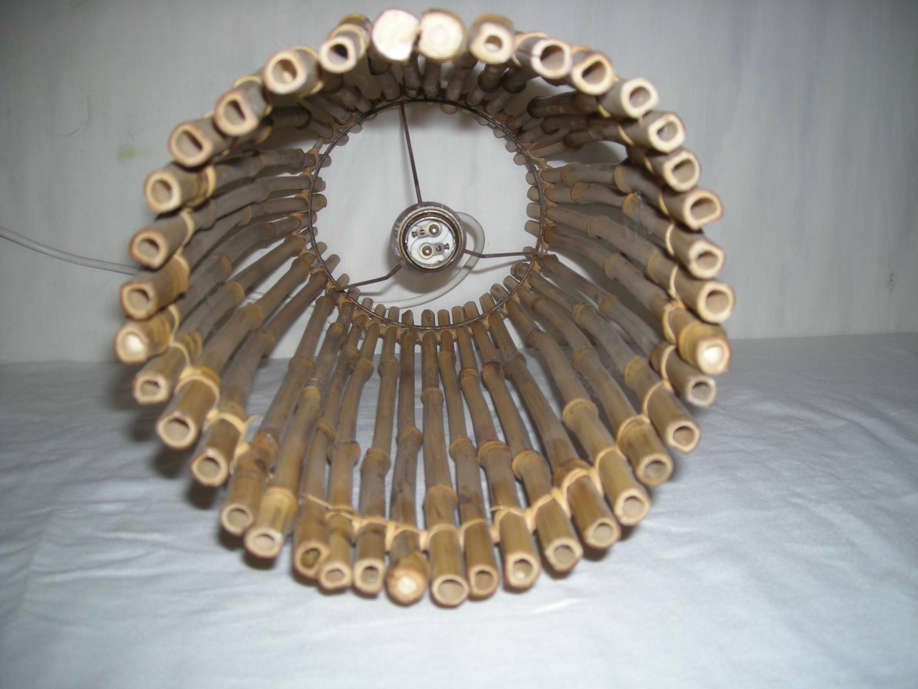 Bamboo pendant light from the 50s - 60s