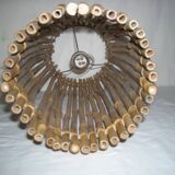 Bamboo pendant light from the 50s - 60s