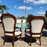 2 Louis Philippe armchairs