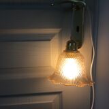 Amber tulip walking lamp
