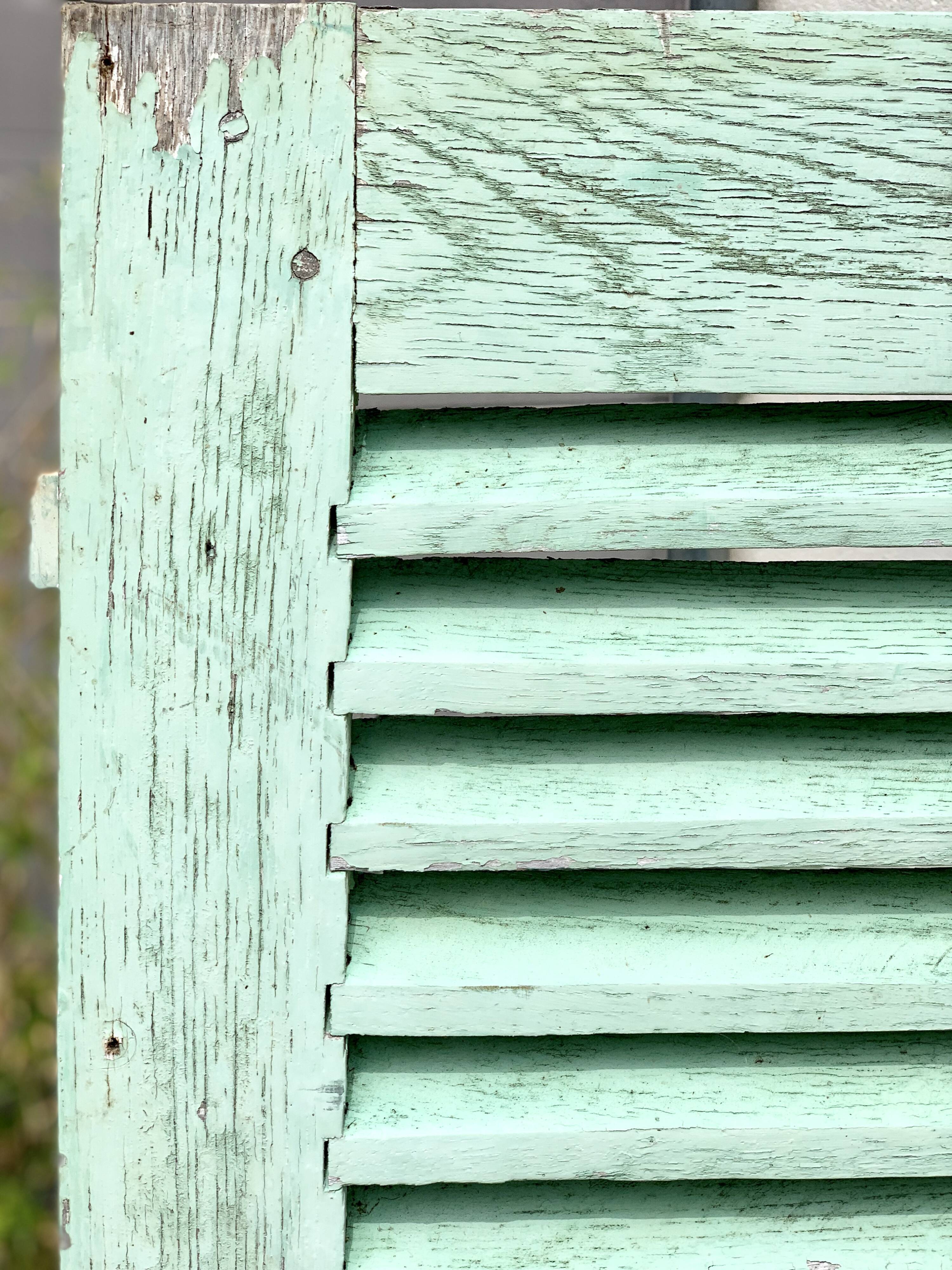 Old wood volet mint color