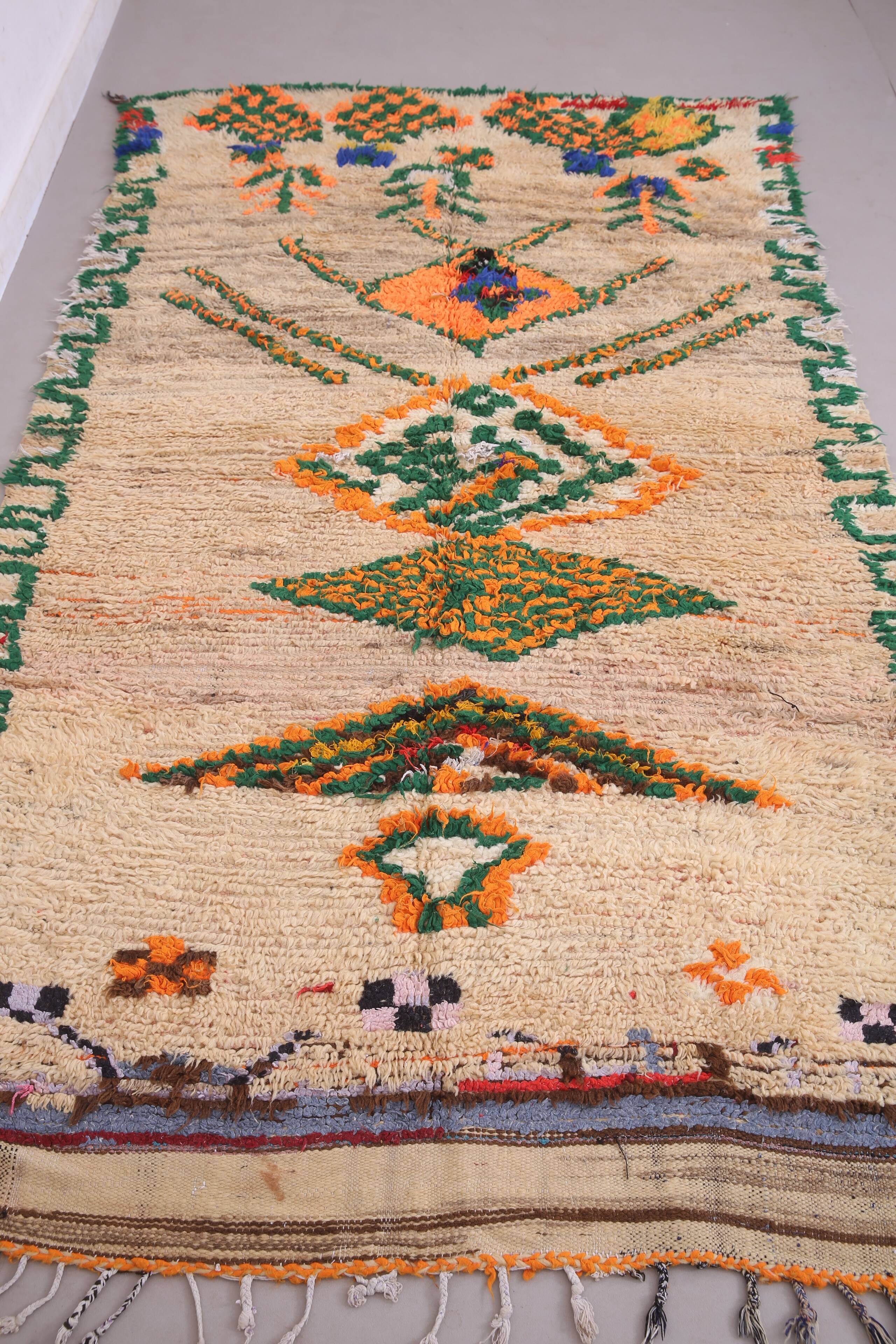 Vintage Moroccan Rug 148 x 260 cm - Tribal Moroccan rug - Berber Wool Rug