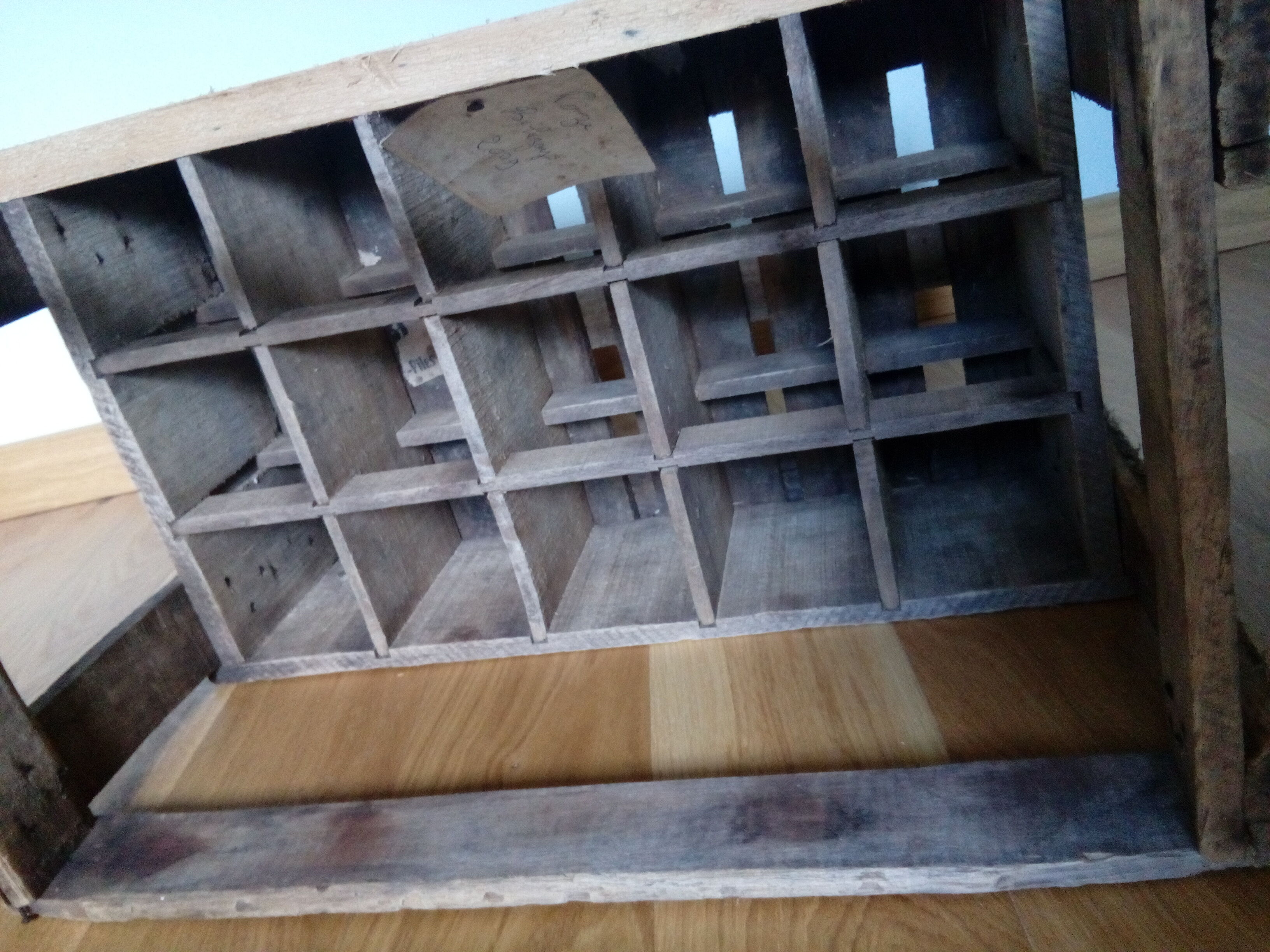 Bottles in wooden box