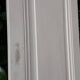 Porte h220x42cm étroite de placard ancienne panneautée moulurée