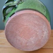 Varnished terracotta jar