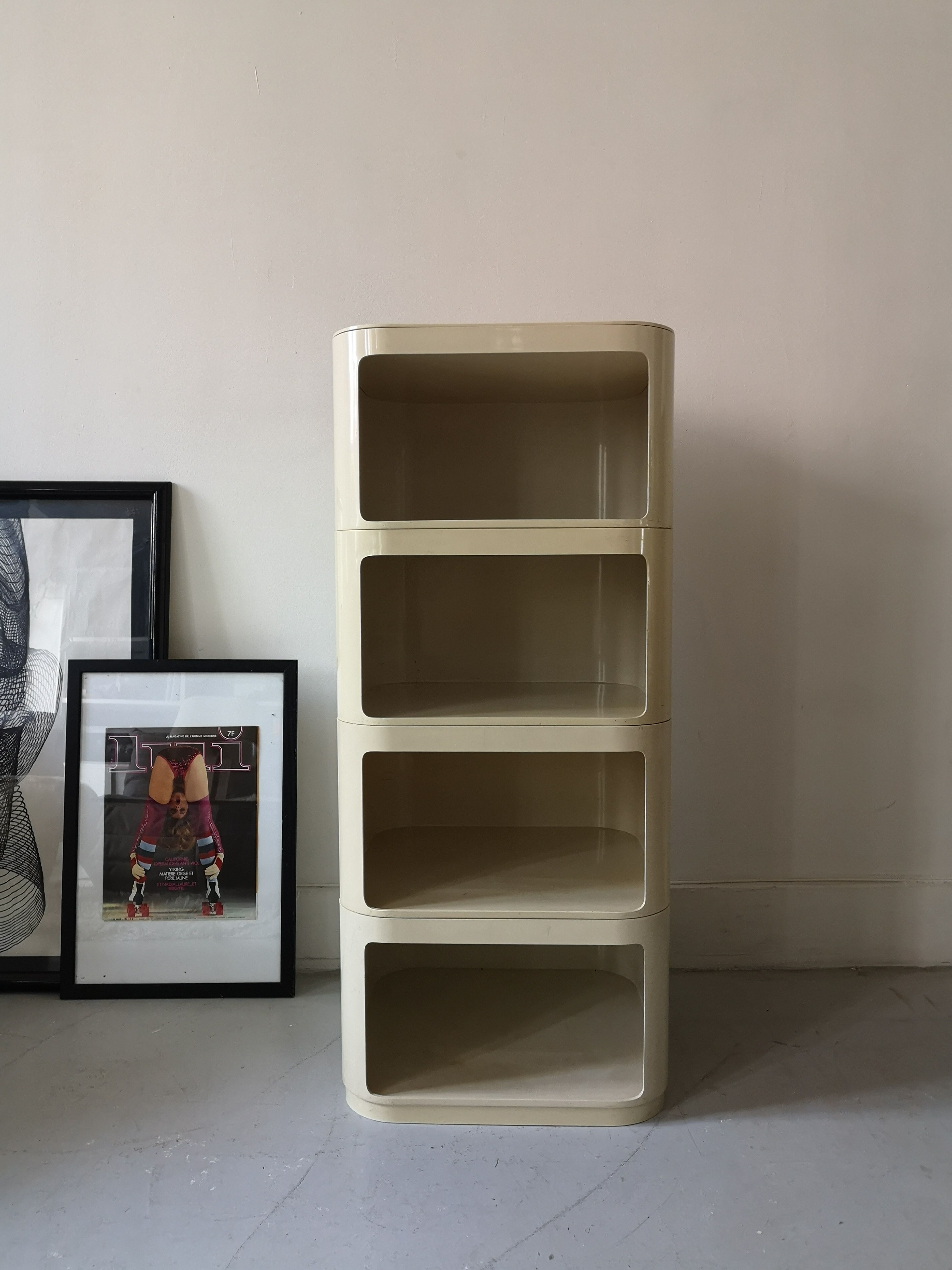 4 blocs Kartell by Anna Castelli, made in italy, 1970