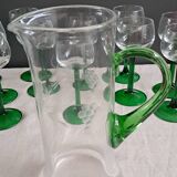 Carafe and balloon glasses for Alsace wine