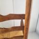Pair of straw armchairs early twentieth vintage