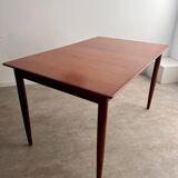 Old Scandinavian design rectangular teak table from the 60s vintage
