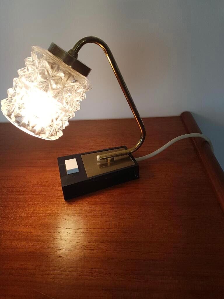 Glass and bakelite lamp from the 70s