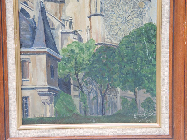 Tableau huile sur toile signé & daté