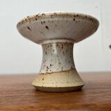 Mid-century Danish studio ceramic candle holders, 1960s, set of 2.