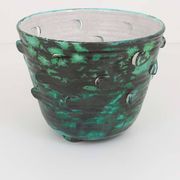 Large Viennese Art Nouveau flower pot Secession Michael Powolny, Austria, 1920s