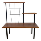Mid-Century design wooden and metal side table