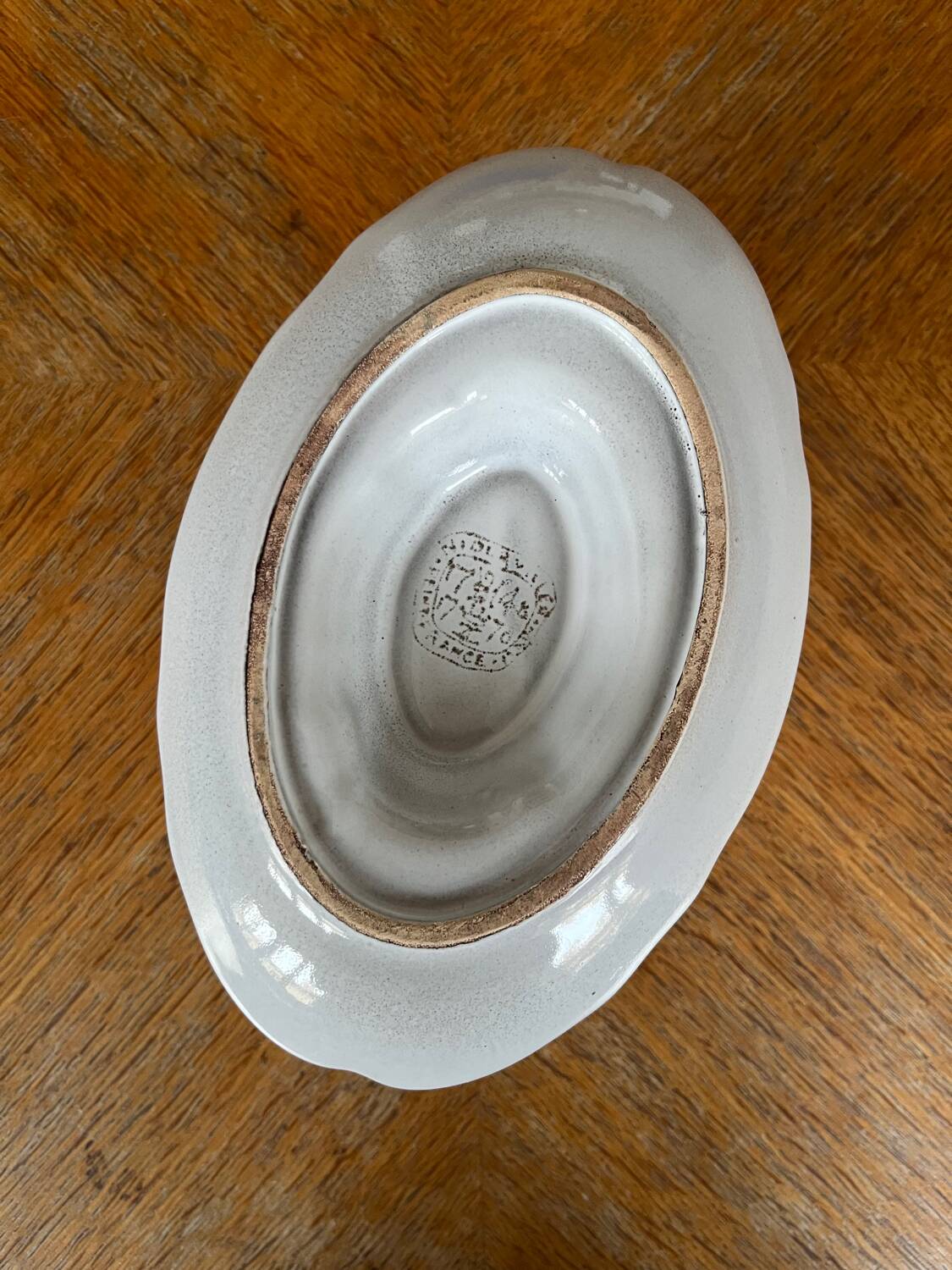 Sauceboat in earthenware, Niderviller