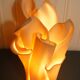 Resin "corolla" lamp circa 1980