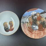 Satsuma Porcelain Bowl and Saucer