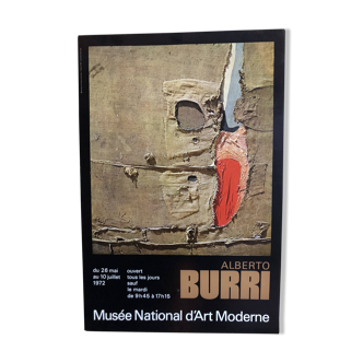 Poster Alberto Burri National Museum of Modern Arts Paris 1972