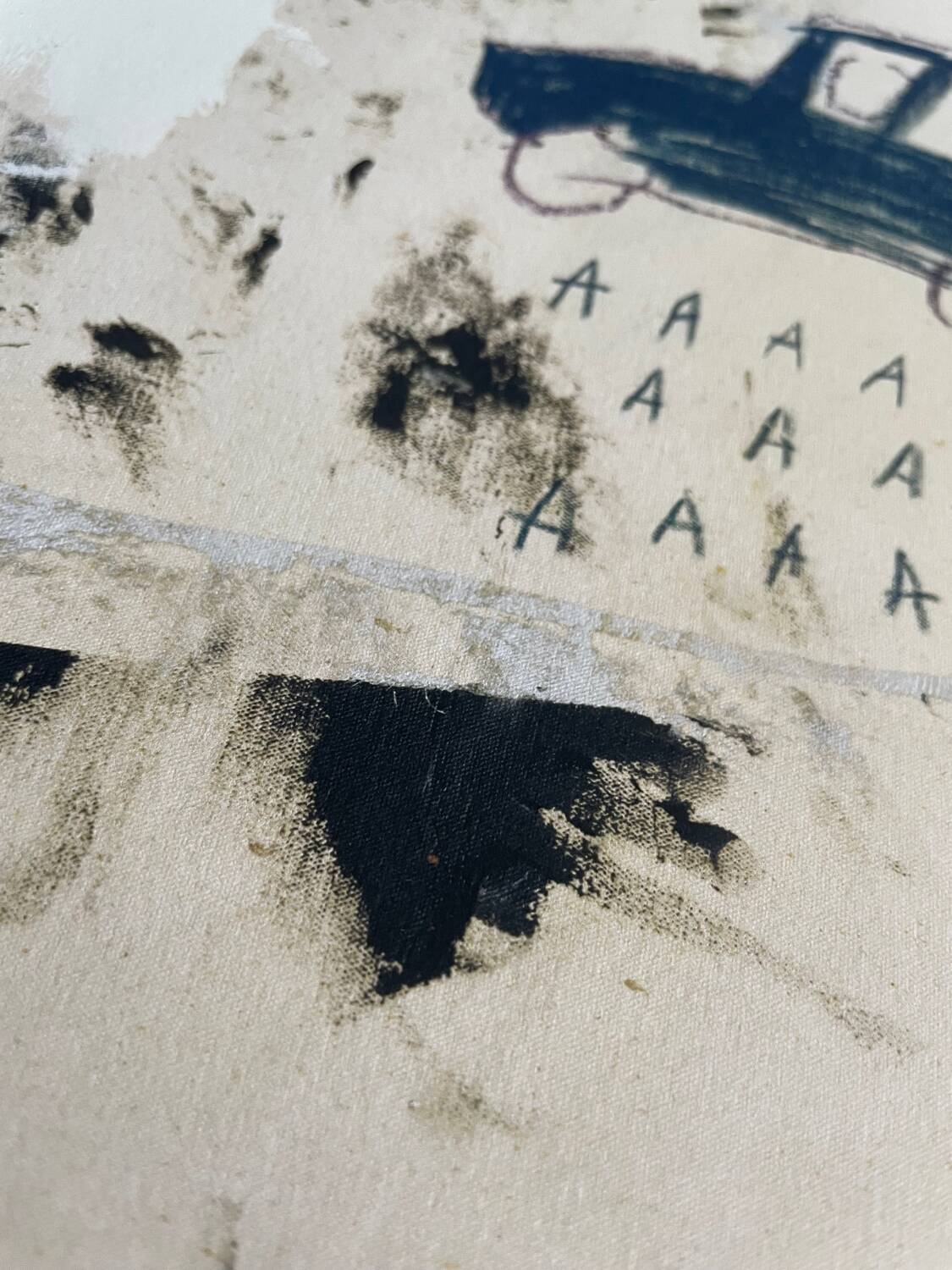 Jean michel basquiat, old cars 1981, sous licence artestar ny