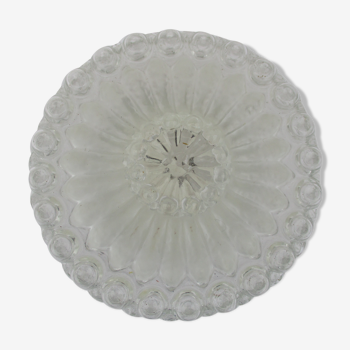 Old ceiling lamp molded glass