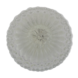 Old ceiling lamp molded glass