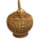 Large vintage woven rattan basket