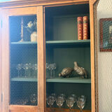 Stripped wire mesh cupboard