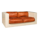 20thc two-seater saratoga sofa by lella and massimo vignelli for poltronova