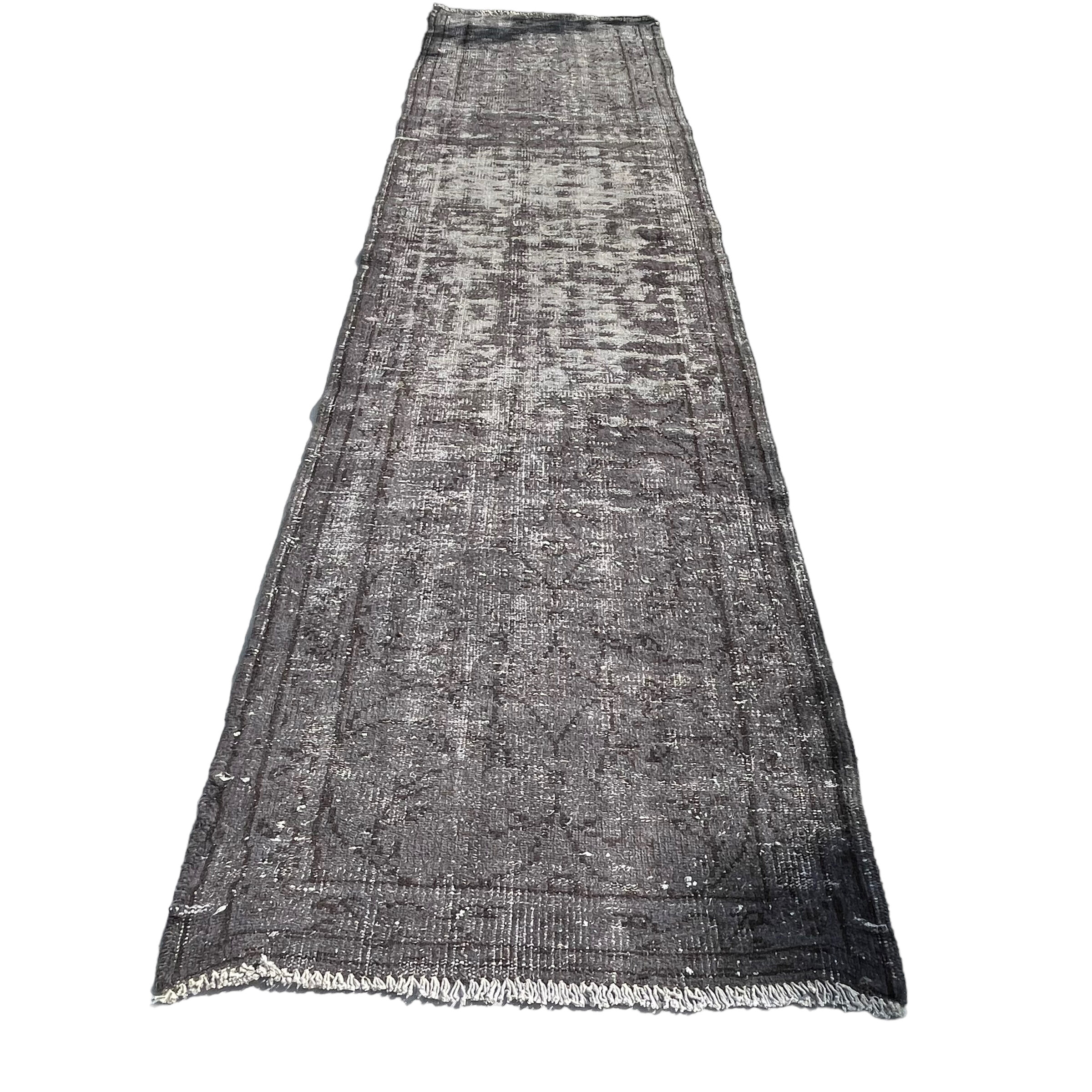 Vintage distressed turkish rug runner