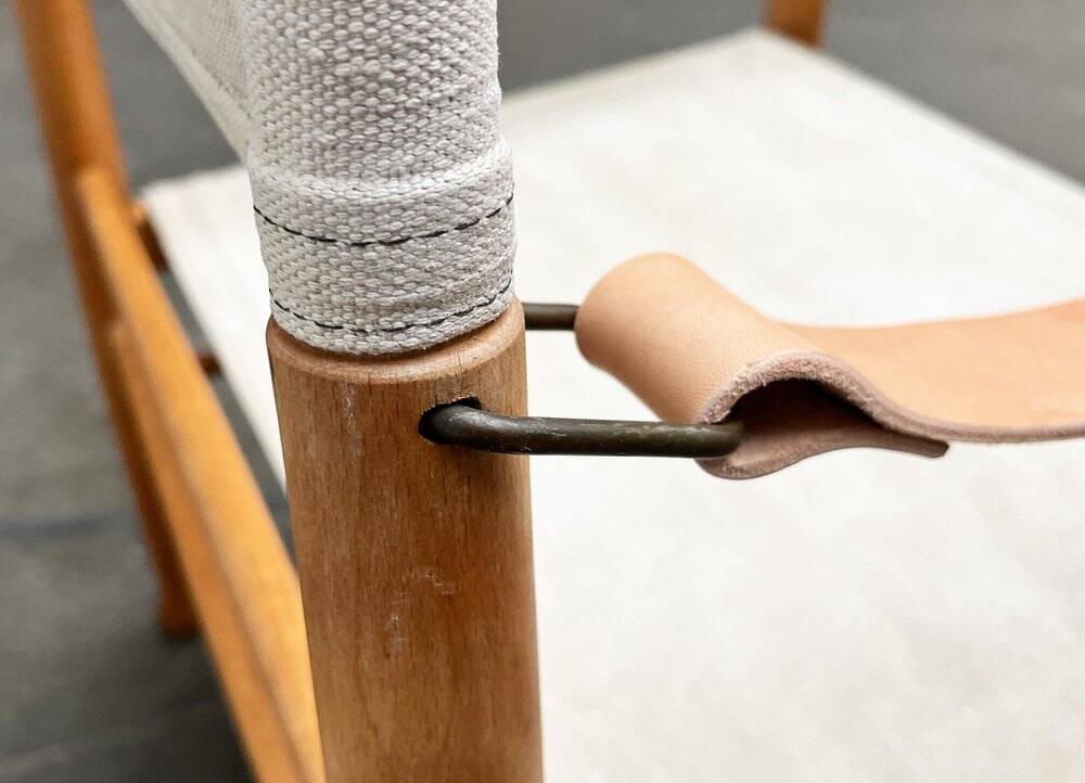 Mid-century modern Danish safari chair by Farstrup, 1960s.