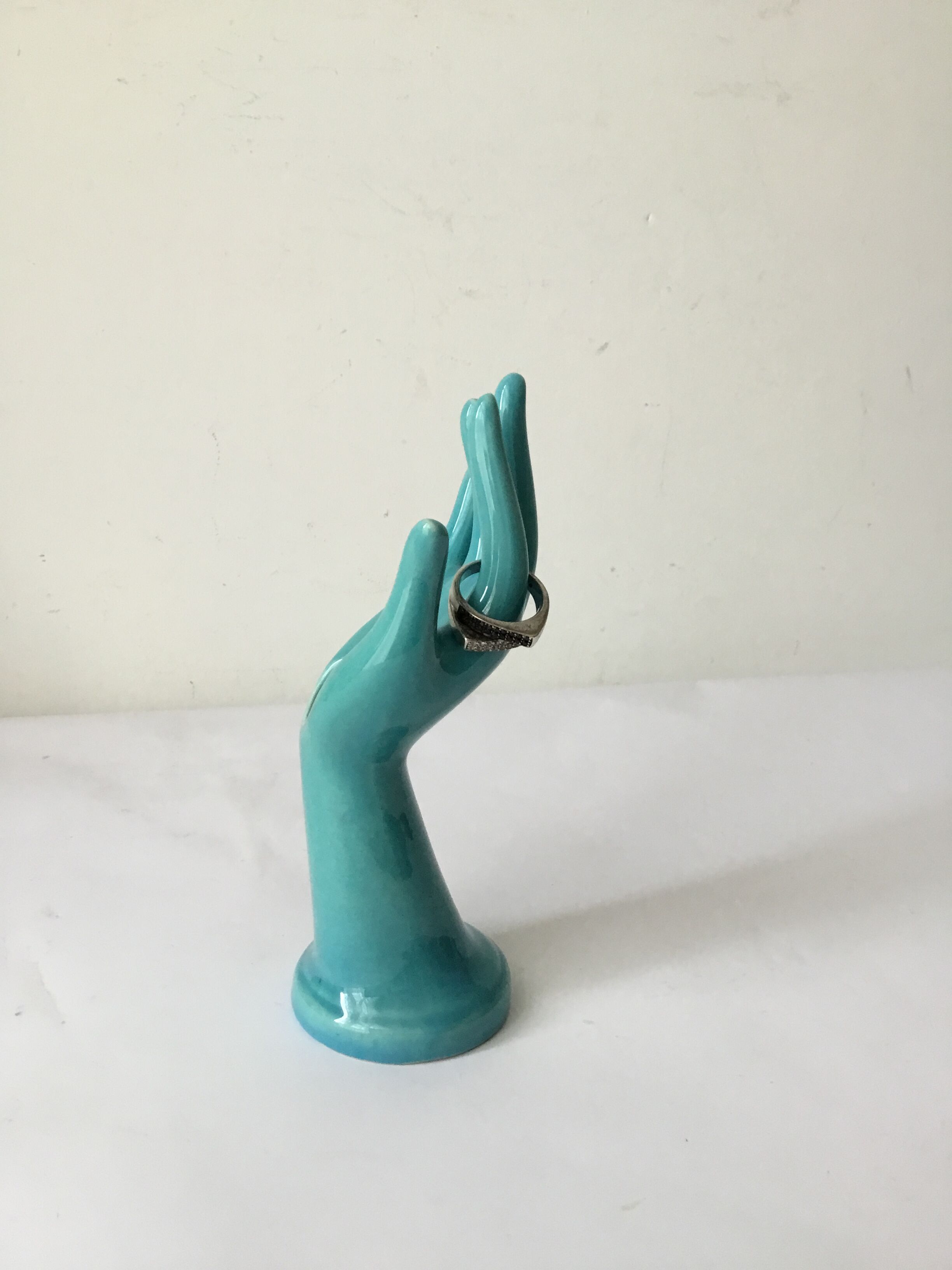Blue ring holder