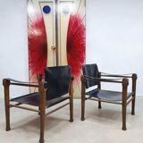 Set of 2 safari armchairs