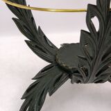 Pierluigi Colli Midcentury Italian Brass and Wood Coffee Table, 1950s