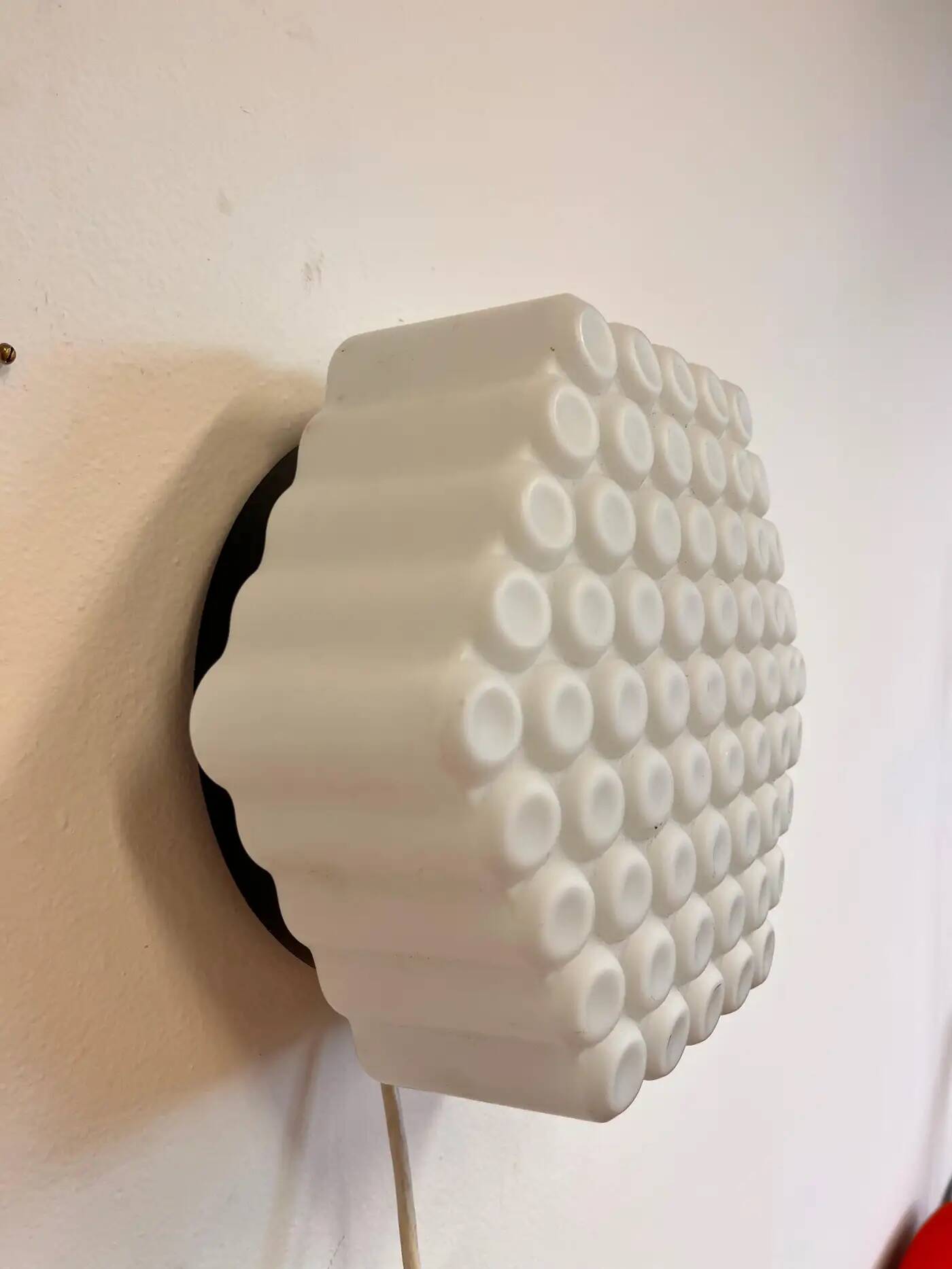 Design midcentury wall or ceiling lamp, flushmount, 1970s