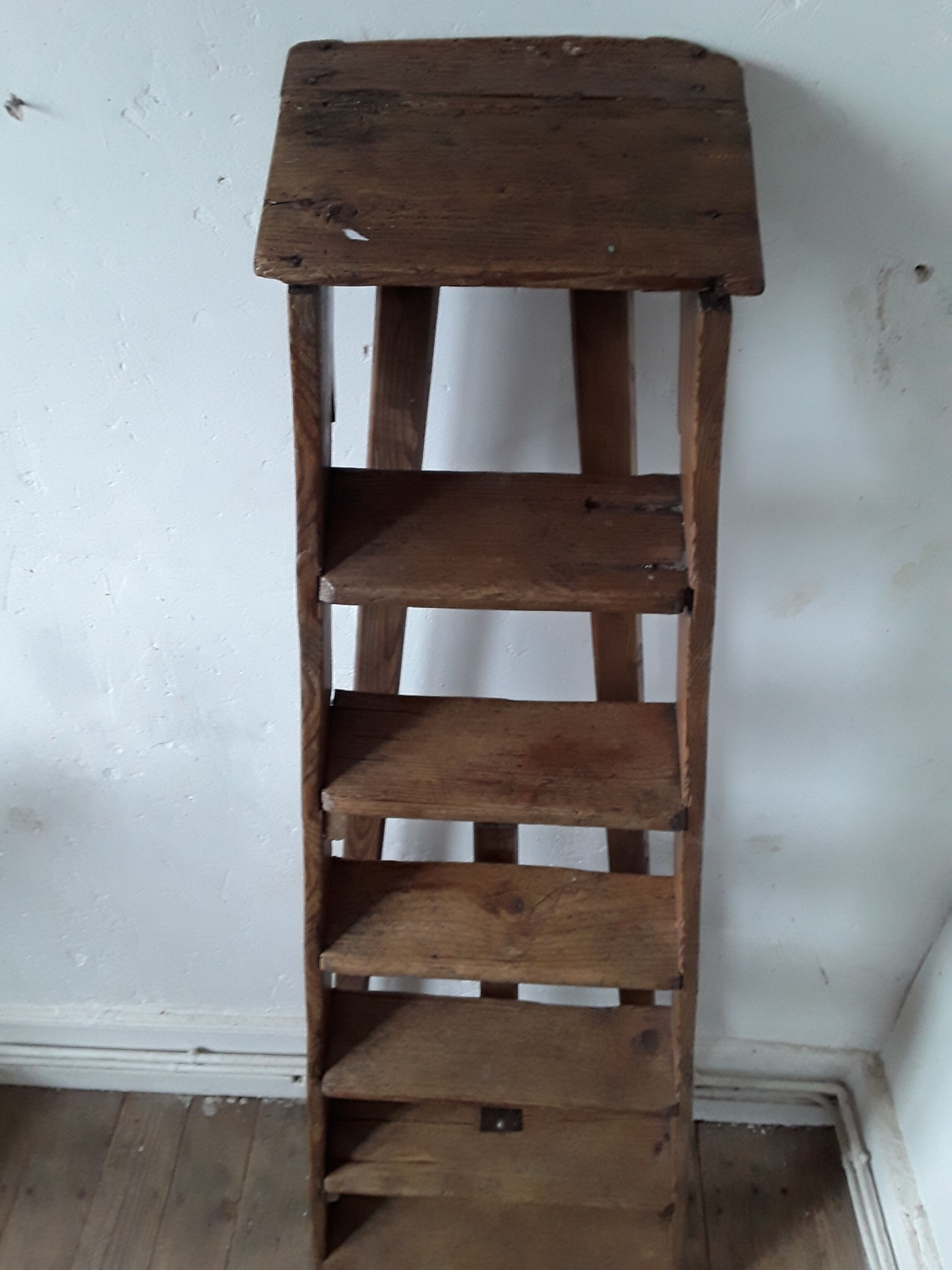 Vintage oak stepladder