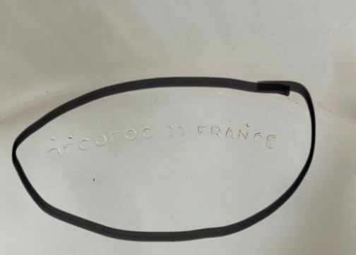 Set of 3 vintage Arcoroc dishes