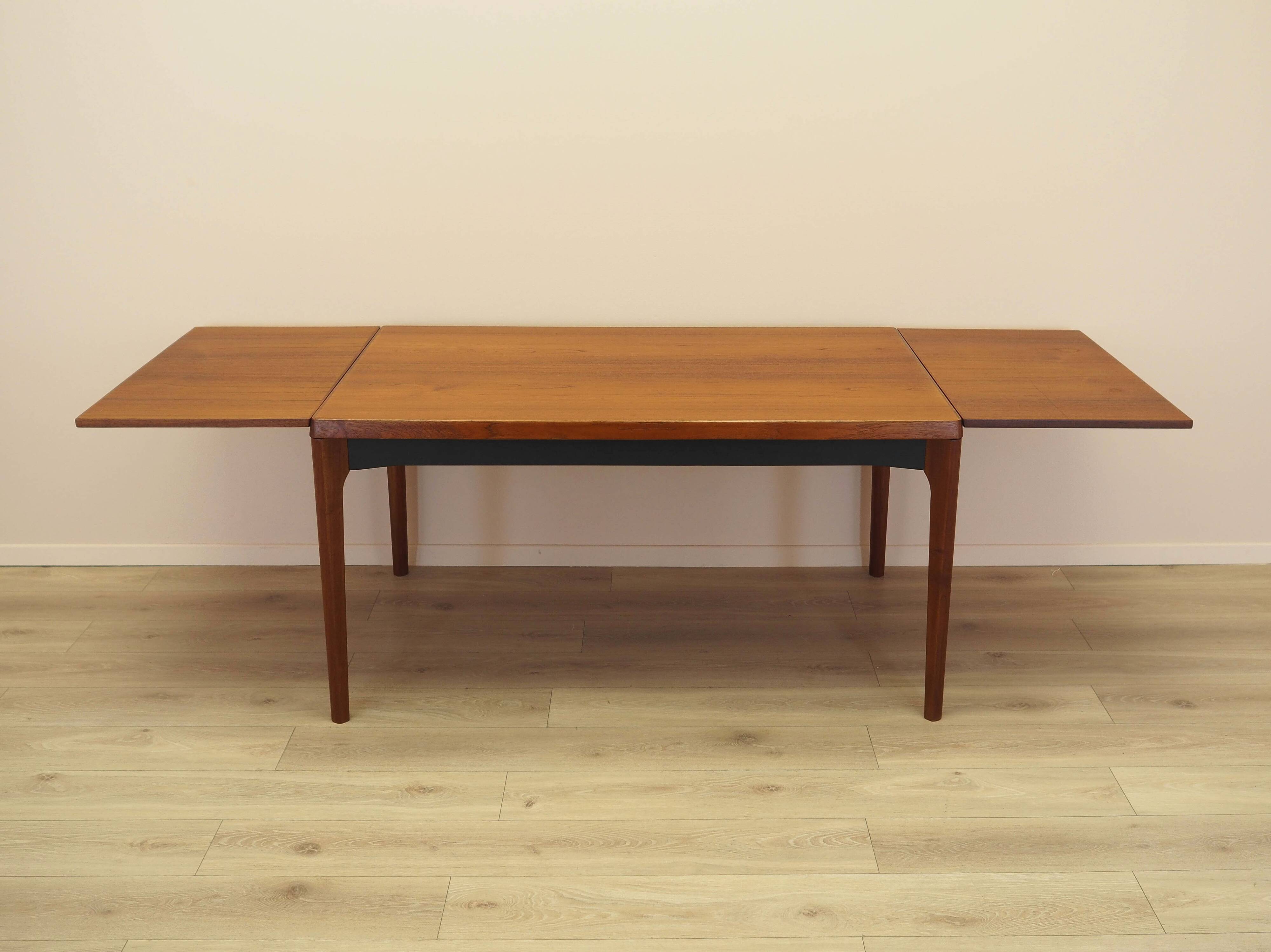 Teak extending dining table Henning Kjærnulf, Vejle, 1960s