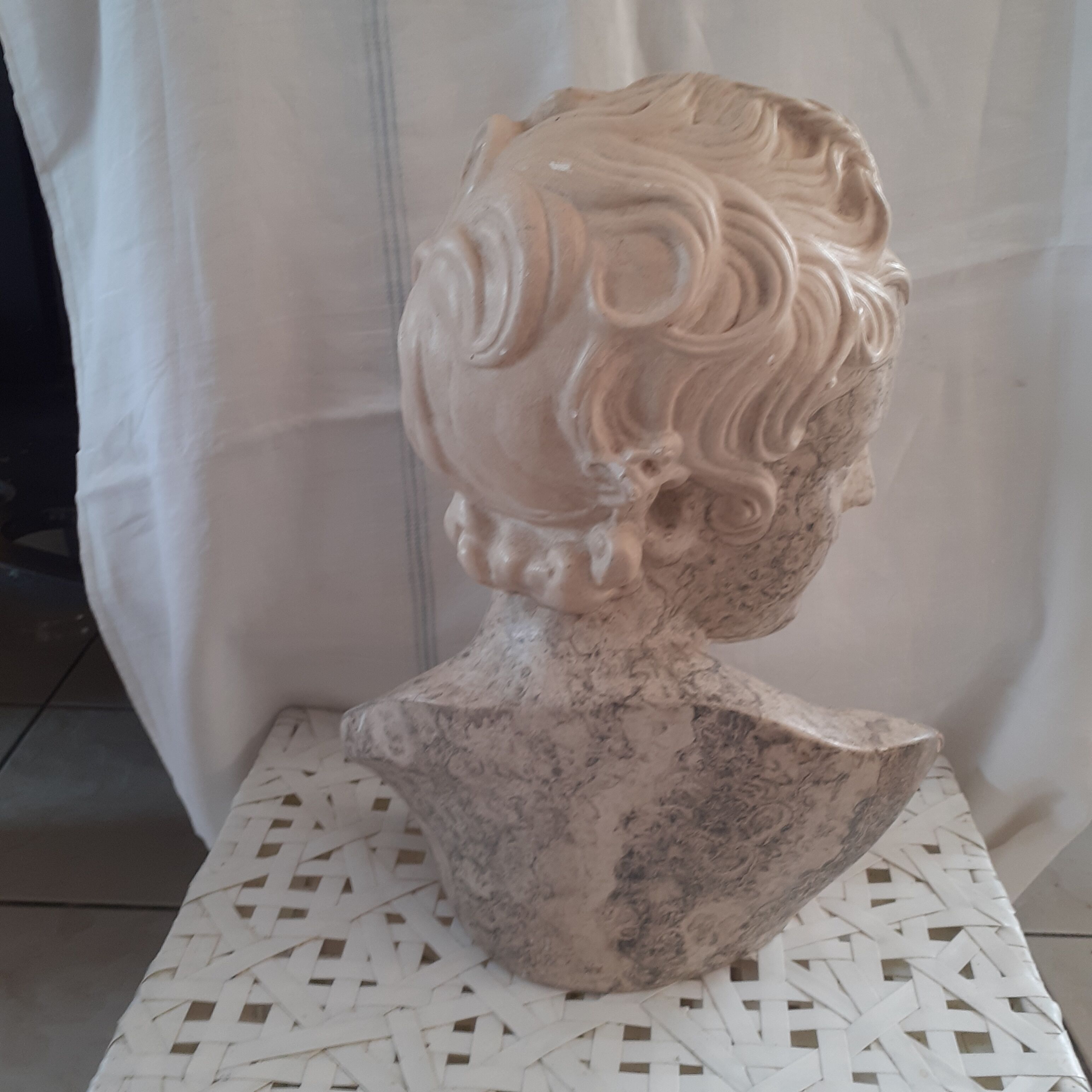Plaster bust David 1970s