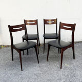 Series of 4 Scandinavian chairs