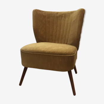 Fauteuil cocktail en velours